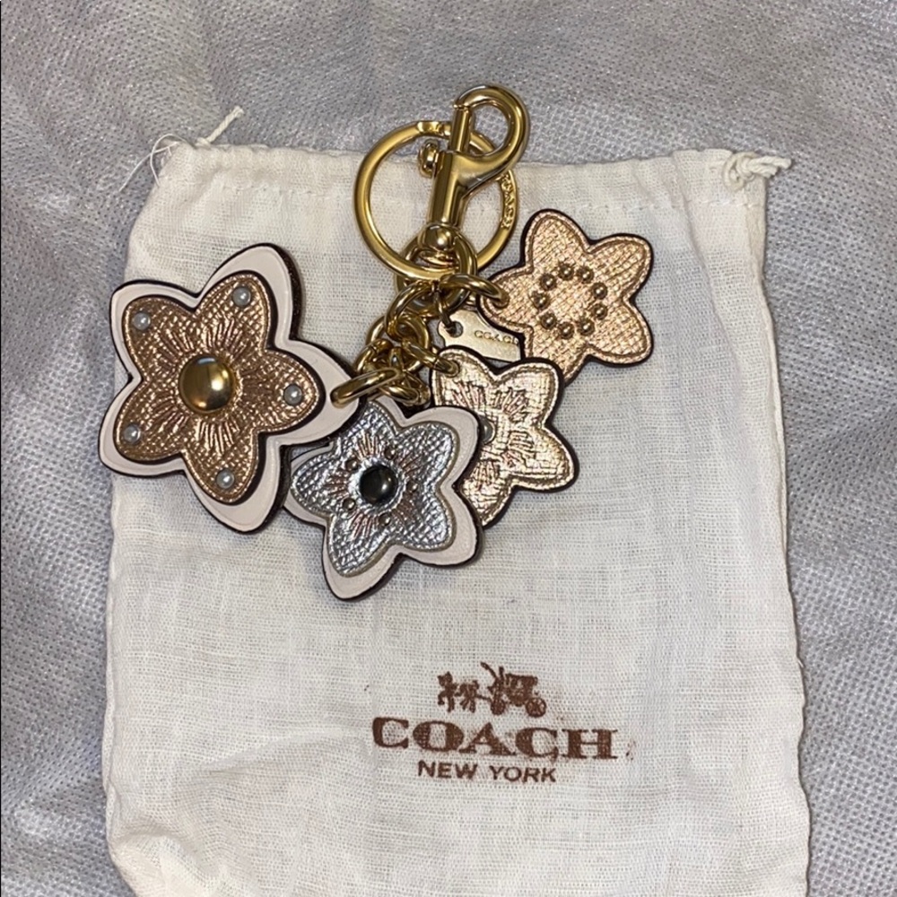 Coach bag charm/keychain